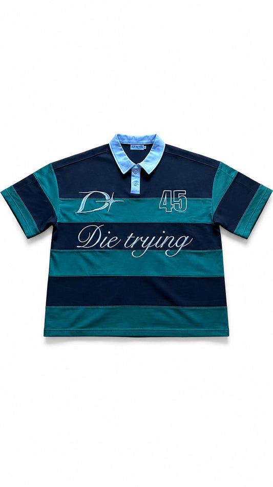 DIE TRYING GREEN POLO SHIRT 45